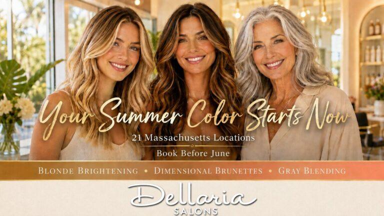 summercolordellariafeatured1200x675 | Dellaria Salons | Dellaria Salons Summer hair color 2026 at Dellaria Salons in Massachusetts blonde brightening brunette and gray blending